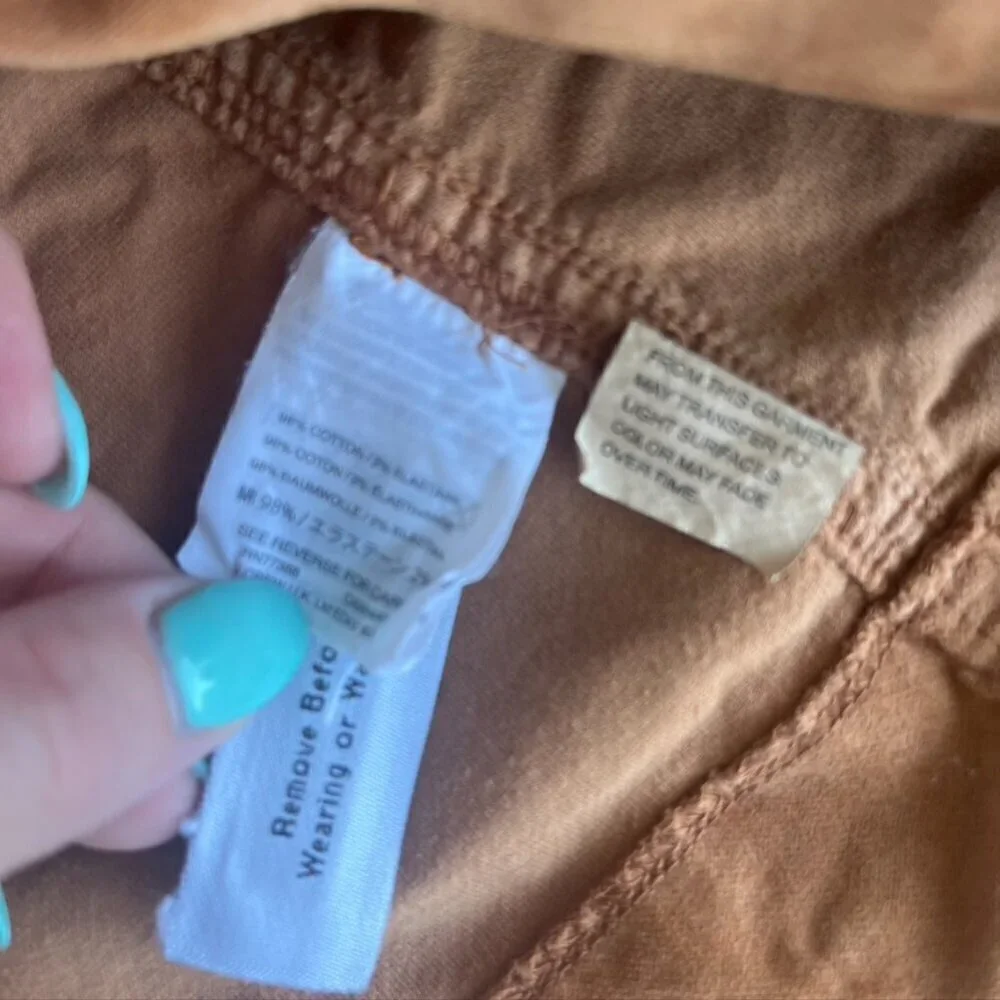 Madewelll Button Up Suede Mini Skirt Tan Brown Size 0